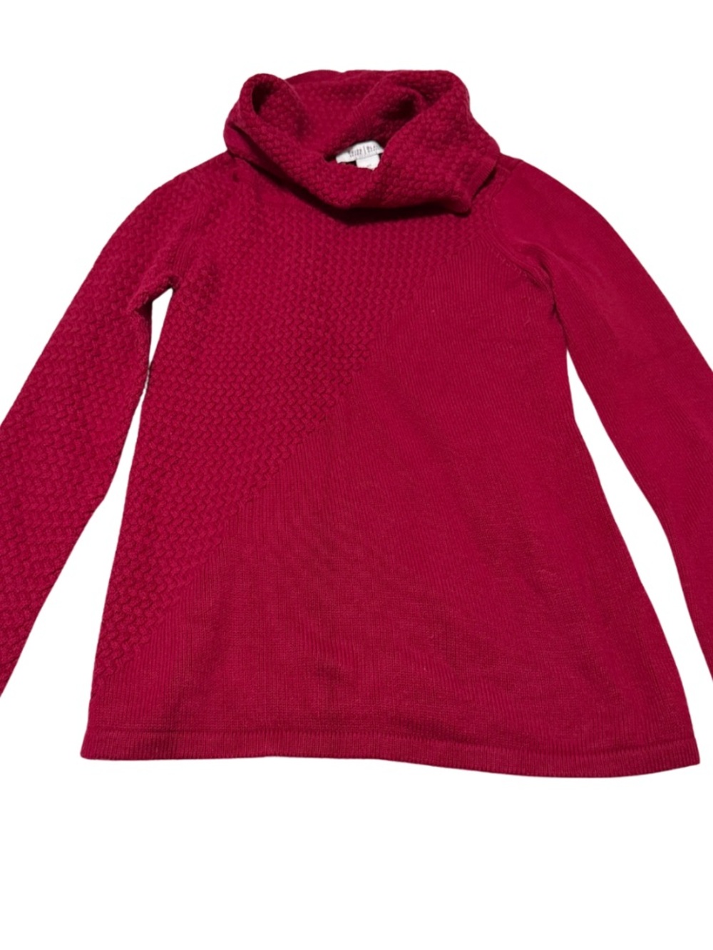 White Black House Market XS Women's Red Knit Cowl Neck Sweater